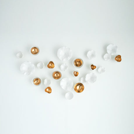 Flora Series III — Gold — Sculptural Porcelain Installation 